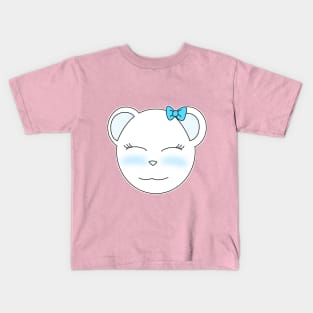 Cute Polar Bear Girl Kids T-Shirt